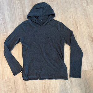 ** OSKLEN Hooded Sweater Charcoal Knit Gray NWT Small